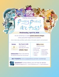 Image 1 of Pretty Pastel Art Party: A Collage Workshop