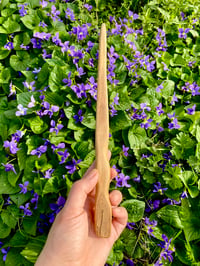 Elm Wand with Mycelium Print
