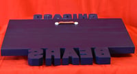 Image 9 of Chicago Bears Hand Crafted NFL 3D Wooden Team Helmet Wall Décor Hanging Artwork.