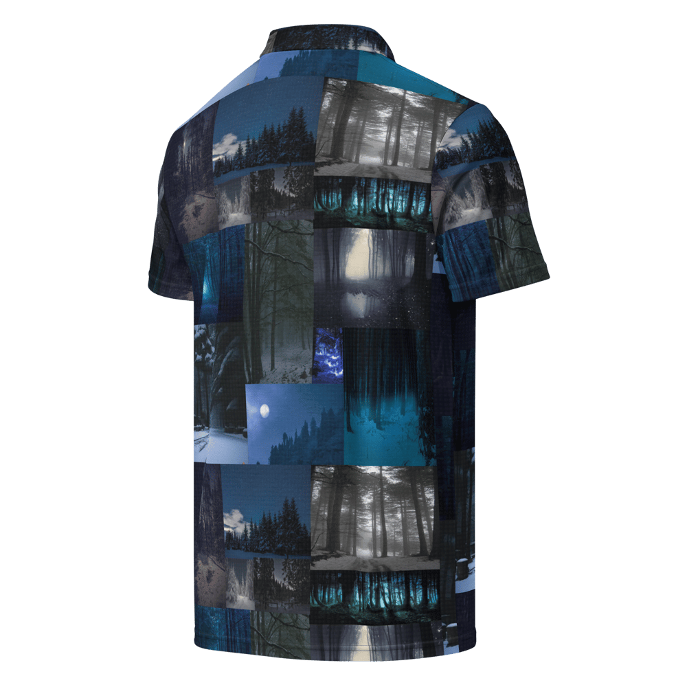 forest nights polo shirt (all over print)