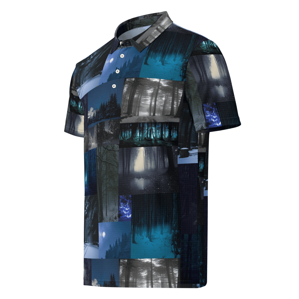 forest nights polo shirt (all over print)
