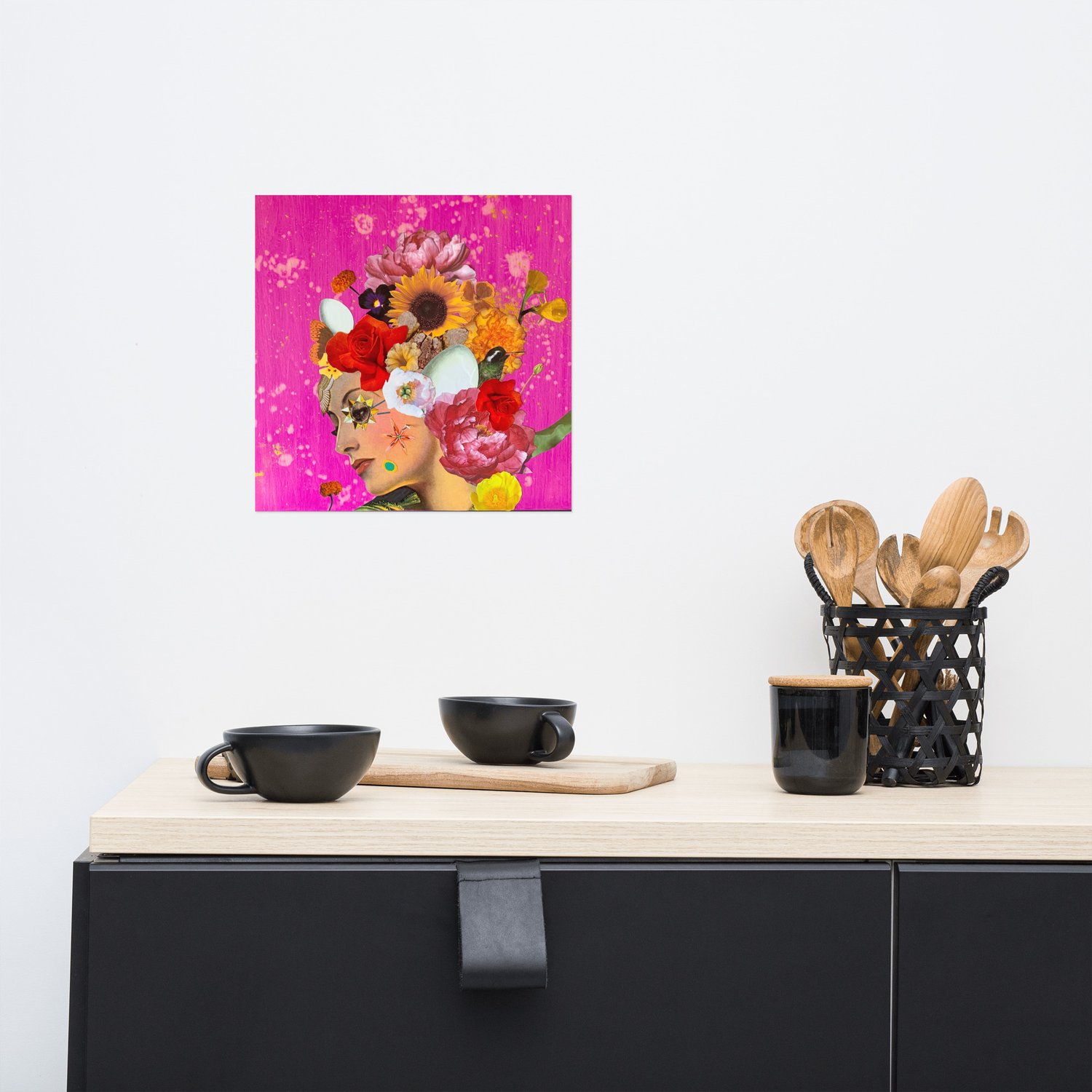 Image of FREE SHIPPING - She Doesn't Let Life Drag Her Down - 12x12" Giclee Print