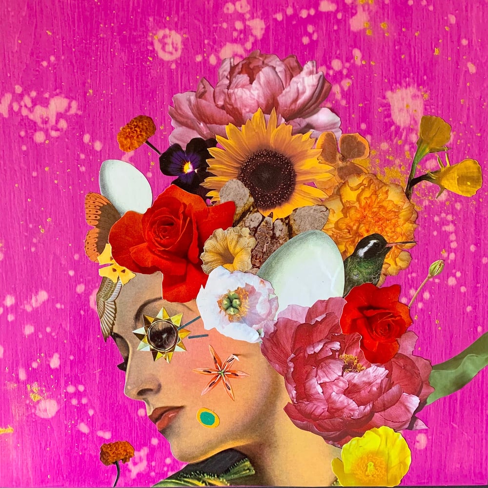 Image of FREE SHIPPING - She Doesn't Let Life Drag Her Down - 12x12" Giclee Print 