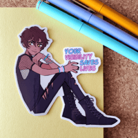 Image 1 of Your Visibility Saves Lives Vinyl Sticker