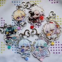 Image 1 of HSR Wedding Glitter Acrylic Charms