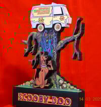 Image 3 of Scooby-Doo 3D Wooden Diorama Wall Décor