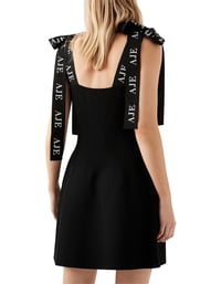Image 3 of AJE Amber Knit Tie Shoulder Mini Dress