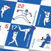 Image 2 of Los Angeles Dodgers Players Print