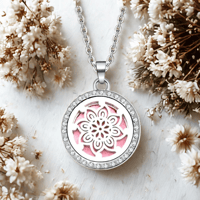Image 2 of Minimalist Titanium Aromatherapy Necklace