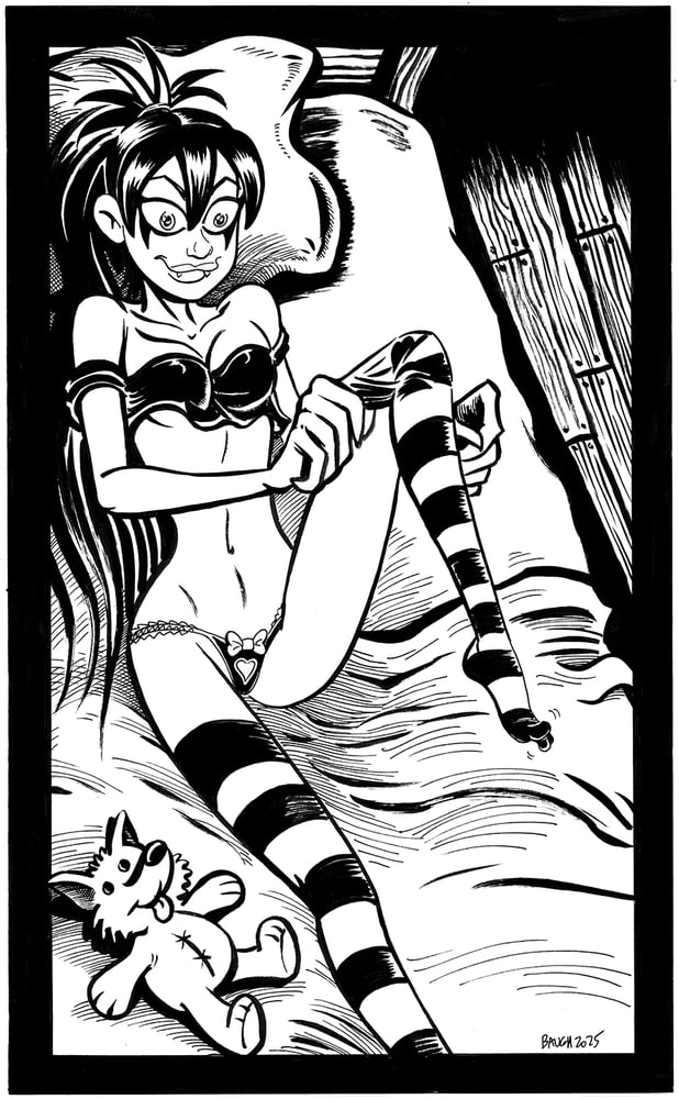 Image of Batsy Stripey Stockings!