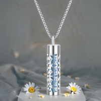 Image 2 of Cylindrical Stainless Steel Aromatherapy Necklace