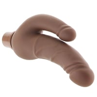 Image 3 of Power Stud Rechargeable Over & Under Vibe in Brown
