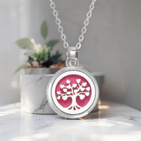 Image 2 of Tree of Life Blossoms Aromatherapy Pendant Necklace