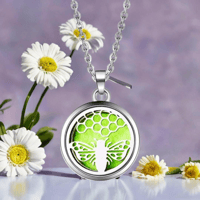 Image 1 of Bumble Bee Stress Relief Aromatherapy Necklace