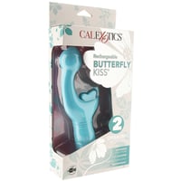 Image 1 of Rechargeable Butterfly Kiss Vibrator in Blue