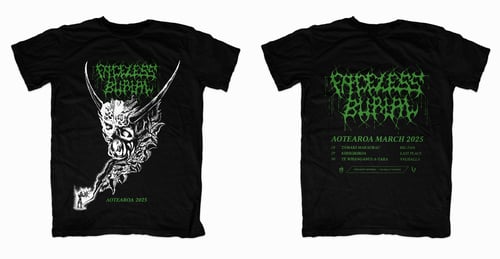 Image of FACELESS BURIAL - AOTEARAOA TOUR SHIRT