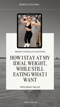 How I Stay At My Ideal Weight, While Still Eating What I Want