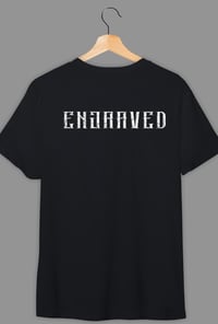 ENGRAVED LONG LOGO - BLACK T - BACK or FRONT