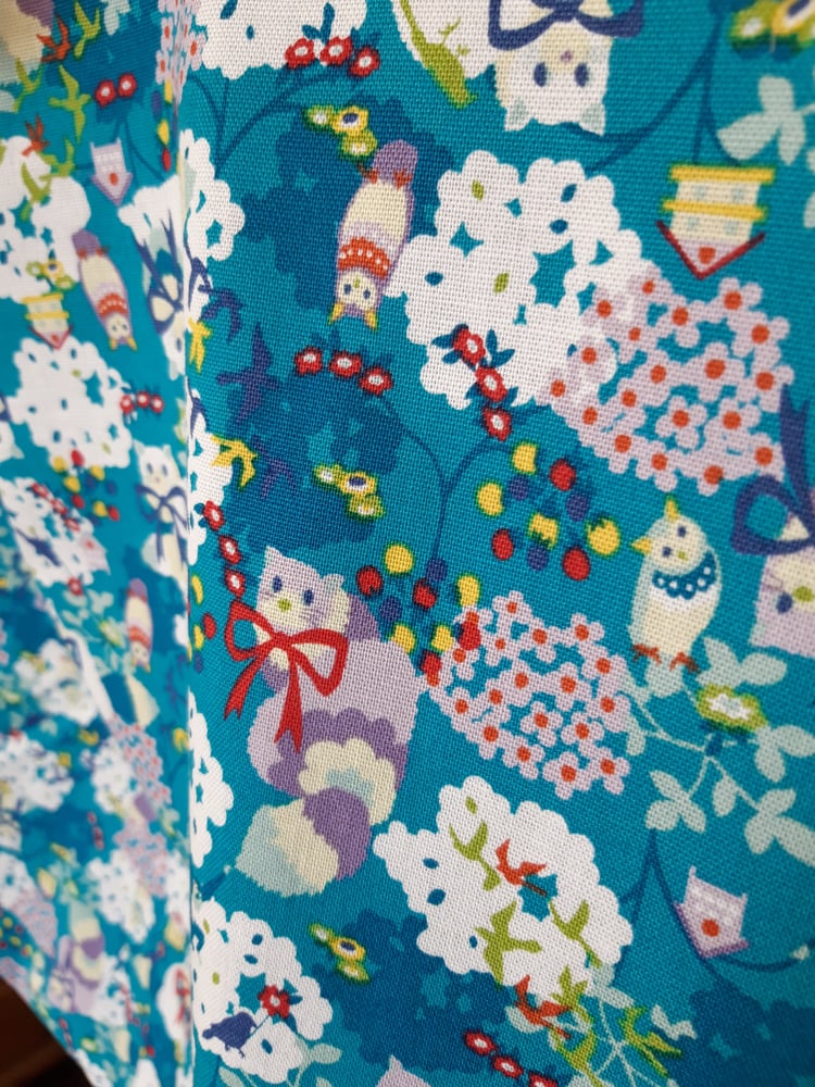 Image of Grand sac Chats fond bleu