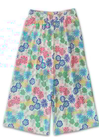 Image 1 of PANTALÓN CULOTTE FLOWER BEIGE