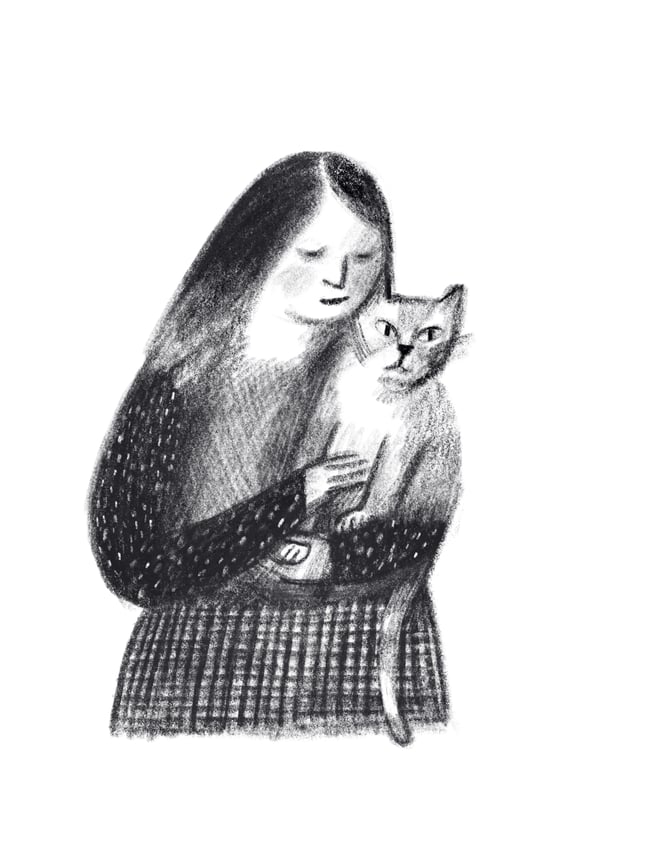 Cat girl ~ Giclee print