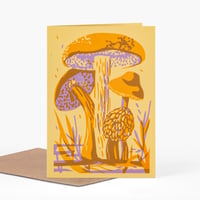 Image 1 of Mushrooms Greetings Card