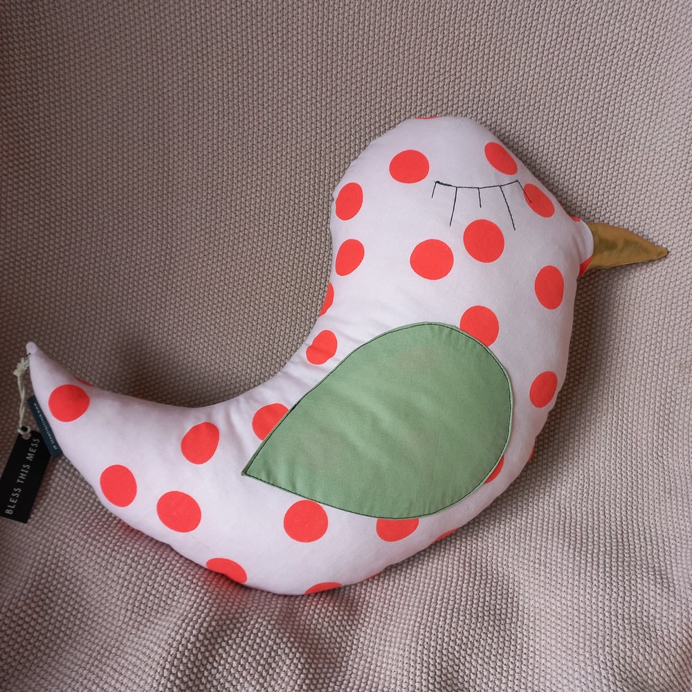 Image of Vogelkissen neon dots