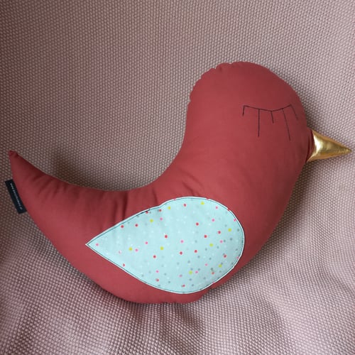 Image of Vogelkissen mint Punkte beere