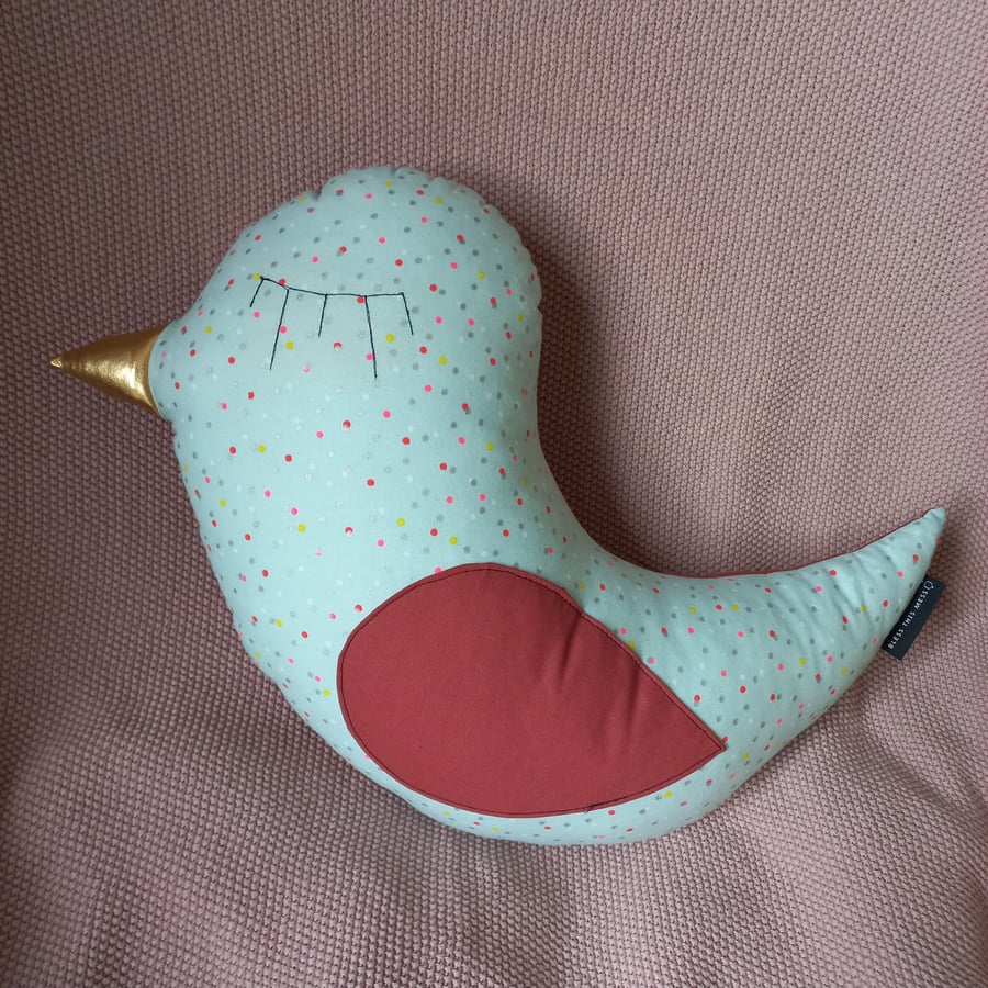 Image of Vogelkissen mint Punkte beere