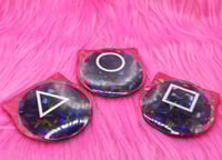 Image 1 of Squid Game Holo Kitty Badges