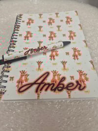 Image 1 of Personlised notebook & pen - designs available