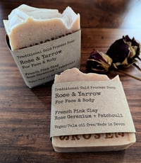 Rose & Yarrow Herbal Vegan Cold Process Soap