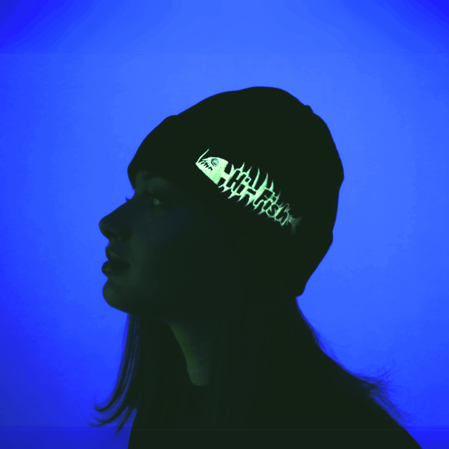 Image of Hi-Fish - Logo Beanie Organic (Black, GID)