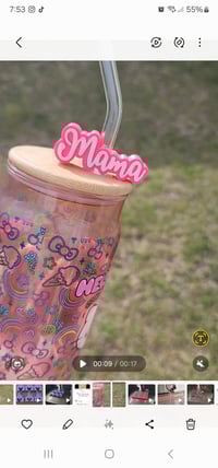 Mama straw topper