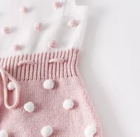 Image 6 of Presley Knit Romper - Pink Chiffon