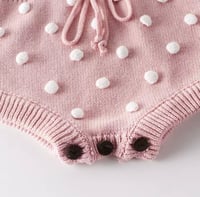 Image 4 of Presley Knit Romper - Pink Chiffon