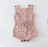 Image 2 of Presley Knit Romper - Pinky Promise