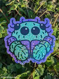 Image 2 of Phidippus audax Bold Jumping Spider Native Arachnid Glitter Sticker