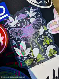 Image 2 of Southeastern North America Native Moths Clear Vinyl Sticker