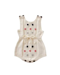 Image 1 of Presley Knit Romper - Biscotti