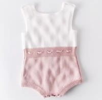 Image 4 of Presley Knit Romper - Biscotti