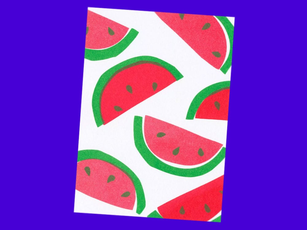 Image of POSTKARTE Wassermelone
