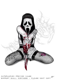 Image 1 of Ghostface (Scream/STAB) Masked 0.1 Art Print