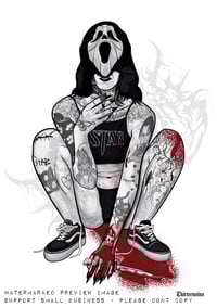 Image 1 of Ghostface (Scream/STAB) Masked 0.3 Art Print