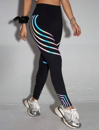 Image 2 of Reflective High Waist Leggings