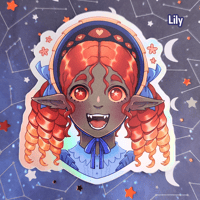 Image 3 of Demon Girls Holographic Stickers