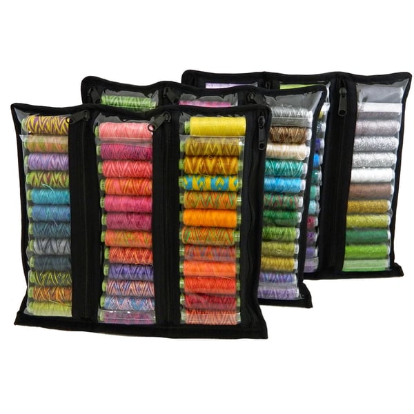 Image of Sue Spargo's 6 Pocket Zipper Pouch Insert for Allium Spool Sac
