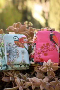 Image 3 of CROCHET TROUSSE TAILLE L  NOONA "OISEAUX" AU CHOIX ROSE OU BLEU