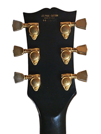 Image 3 of 1976 Lefty Gibson Les Paul Custom "Black Beauty" Electric Guitar - Excellent Condition