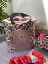 Image 4 of Grand sac à projets taille L: Tigre au jardin